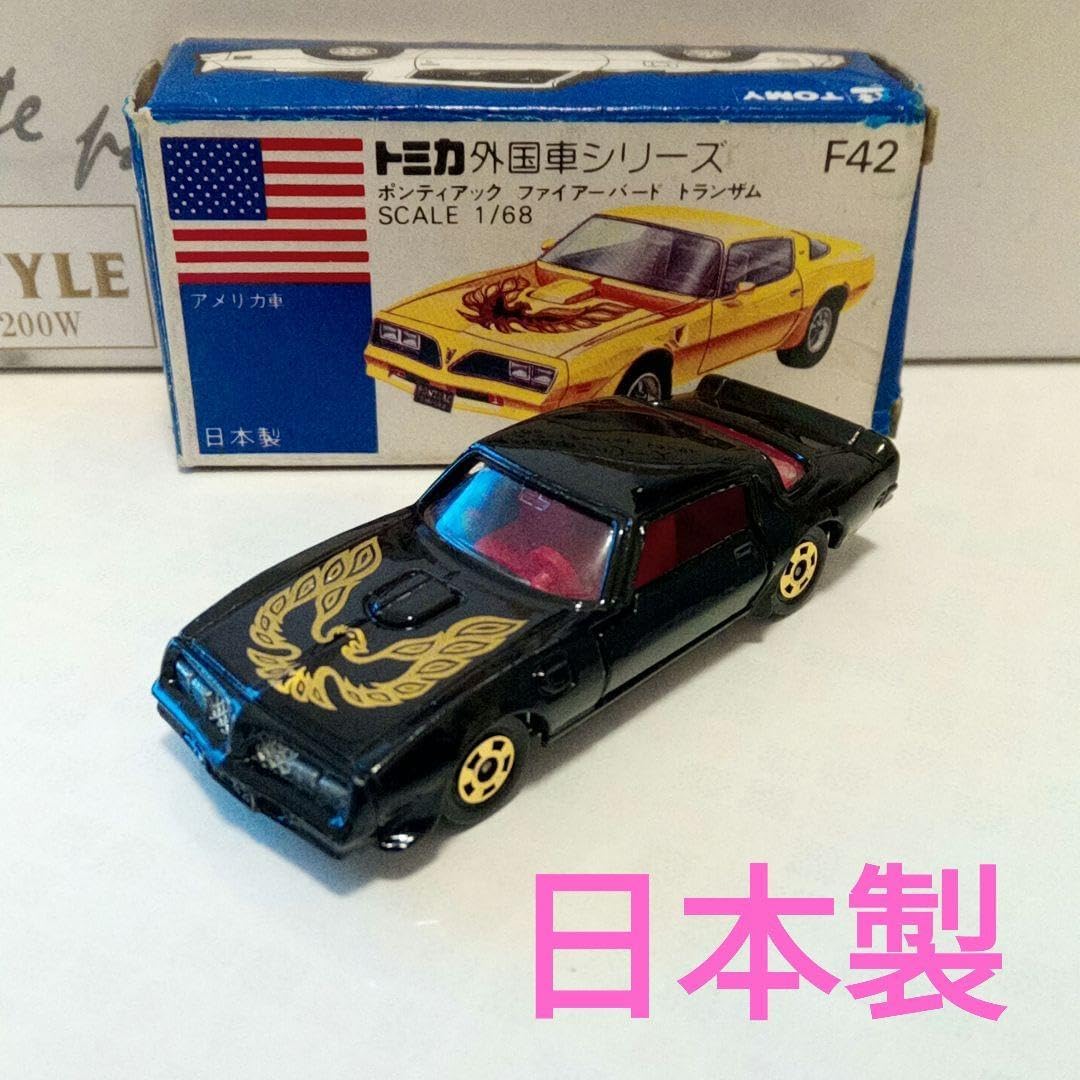 トミカ ポンティアック ファイアーバード トランザム 青箱 F42 日本製